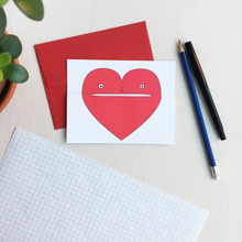 Load image into Gallery viewer, Heart Greeting Card to Unfold
