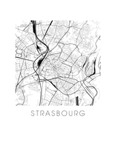 Load image into Gallery viewer, Strasbourg Map Print

