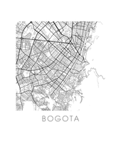 Load image into Gallery viewer, Bogota Map Print
