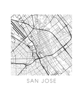 Load image into Gallery viewer, San Jose Map Print
