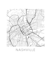 Load image into Gallery viewer, Nashville Map Print
