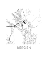 Load image into Gallery viewer, Bergen Map Print
