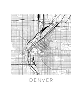 Load image into Gallery viewer, Denver Map Print
