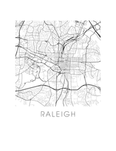 Load image into Gallery viewer, Raleigh Map Print
