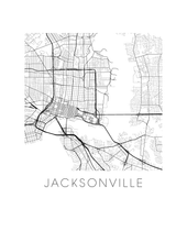 Load image into Gallery viewer, Jacksonville Map Print
