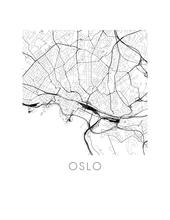 Load image into Gallery viewer, Oslo Map Print
