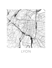 Load image into Gallery viewer, Lyon Map Print
