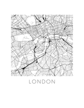 Load image into Gallery viewer, London Map Print
