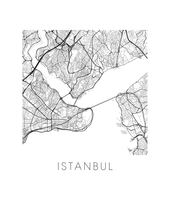 Load image into Gallery viewer, Istanbul Map Print
