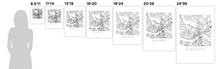 Load image into Gallery viewer, Newcastle Map Black and White Print - england Black and White Map Print
