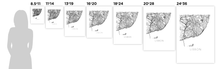 Load image into Gallery viewer, Lisbon Map Black and White Print - portugal Black and White Map Print
