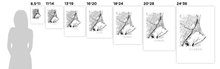 Load image into Gallery viewer, Durban Map Black and White Print - south africa Black and White Map Print
