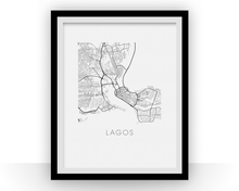 Charger l'image dans la galerie, Lagos Map Print
