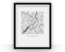 Load image into Gallery viewer, Bruxelles Map Print
