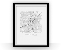Load image into Gallery viewer, Huntsville Map Print
