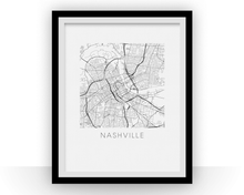 Load image into Gallery viewer, Nashville Map Print
