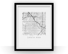 Load image into Gallery viewer, Santa Ana Map Print
