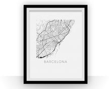Load image into Gallery viewer, Barcelona Map Print

