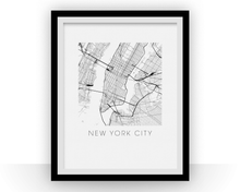Load image into Gallery viewer, New York City Map Print

