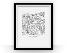 Charger l'image dans la galerie, Jakarta Map Print

