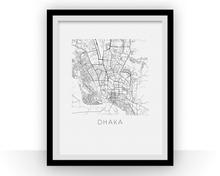 Charger l'image dans la galerie, Dhaka Map Print
