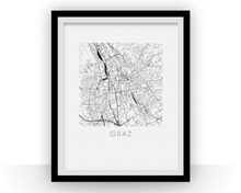 Load image into Gallery viewer, Graz Map Print
