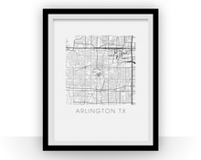 Charger l'image dans la galerie, Arlington Texas Map Print
