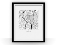 Load image into Gallery viewer, Lyon Map Print

