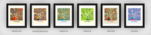 Charger l'image dans la galerie, Affiche cartographique de Columbus - Style Chroma
