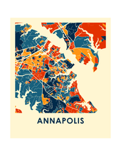 Load image into Gallery viewer, Annapolis Map Print - Full Color Map Poster
