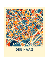 Charger l'image dans la galerie, Affiche cartographique de La Hague - Style Chroma
