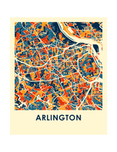 Load image into Gallery viewer, Arlington VA Map Print - Full Color Map Poster
