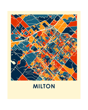 Load image into Gallery viewer, Milton Ontario Map Print - Full Color Map Poster
