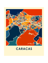 Charger l'image dans la galerie, Affiche cartographique de Caracas - Style Chroma
