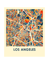 Load image into Gallery viewer, Los Angeles Map Print - Full Color Map Poster

