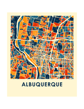 Load image into Gallery viewer, Albuquerque Map Print - Full Color Map Poster
