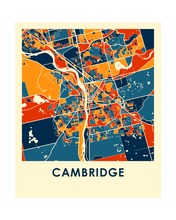Load image into Gallery viewer, Cambridge Ontario Map Print - Full Color Map Poster
