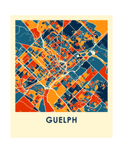 Load image into Gallery viewer, Guelph Ontario Map Print - Full Color Map Poster
