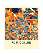 Load image into Gallery viewer, Fort Collins Map Print - Full Color Map Poster
