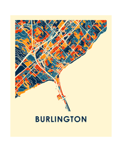 Load image into Gallery viewer, Burlington ON Map Print - Full Color Map Poster
