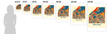 Charger l'image dans la galerie, Affiche cartographique de La Hague - Style Chroma
