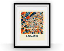 Charger l'image dans la galerie, Affiche cartographique de Damas - Style Chroma
