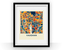 Charger l'image dans la galerie, Affiche cartographique de Vaughan Ontario - Style Chroma
