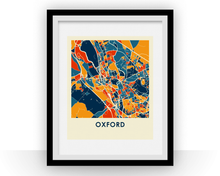 Charger l'image dans la galerie, Affiche cartographique de Oxford - Style Chroma
