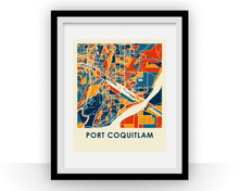 Charger l'image dans la galerie, Affiche cartographique de Port Coquitlam British Columbia - Style Chroma
