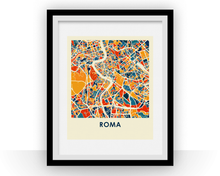 Load image into Gallery viewer, Rome Map Print - Full Color Map Poster
