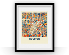Charger l'image dans la galerie, Houston Map Print - Full Color Map Poster
