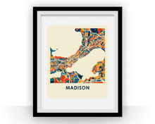 Charger l'image dans la galerie, Madison Map Print - Full Color Map Poster
