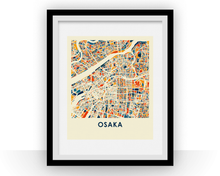 Charger l'image dans la galerie, Osaka Map Print - Full Color Map Poster
