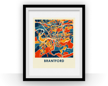 Charger l'image dans la galerie, Affiche cartographique de Brantford Ontario - Style Chroma
